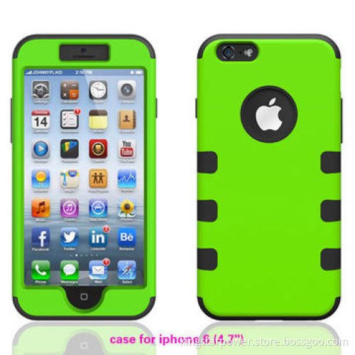 Robot 3-in-1 Case for iPhone 6, 4.7-5.4-inch Hard Back Cover, Simple StyleNew
